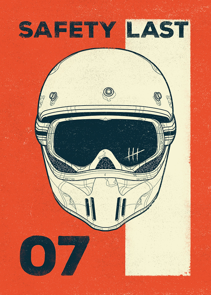 Retro Motorcycle Helmet
