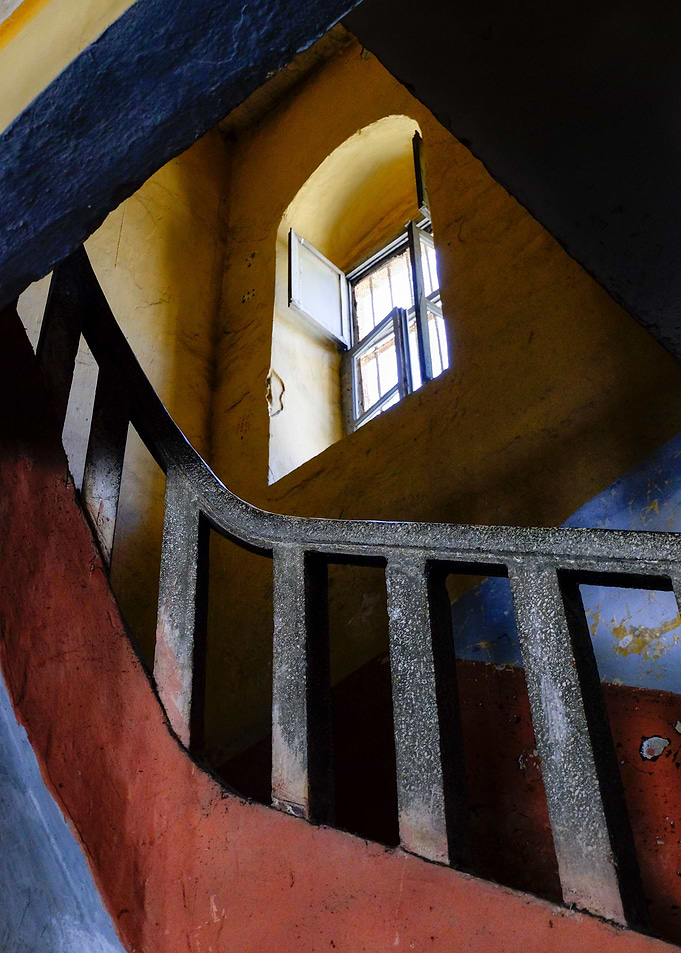 Stairs on an old building