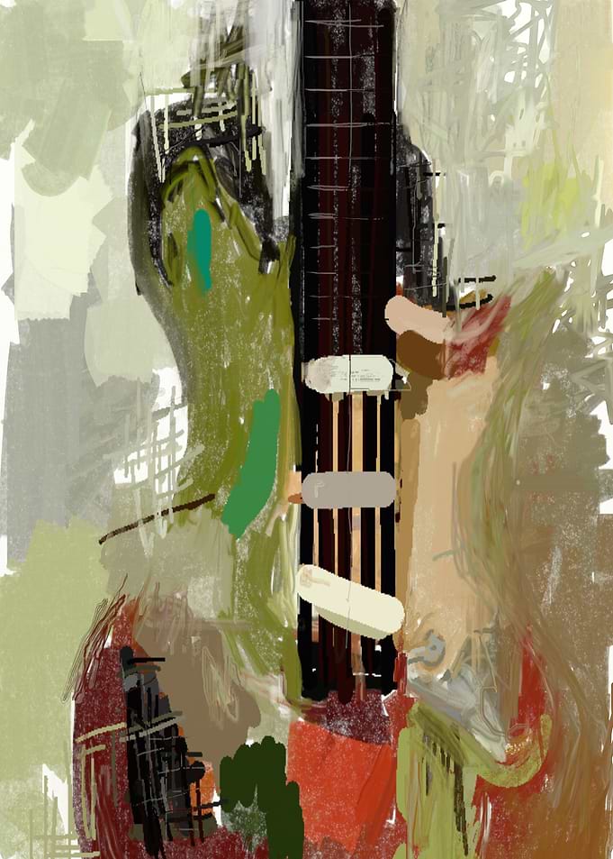 Electric Guitar painting