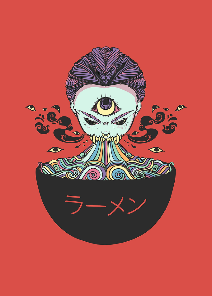 Rainbow Ramen Noodles