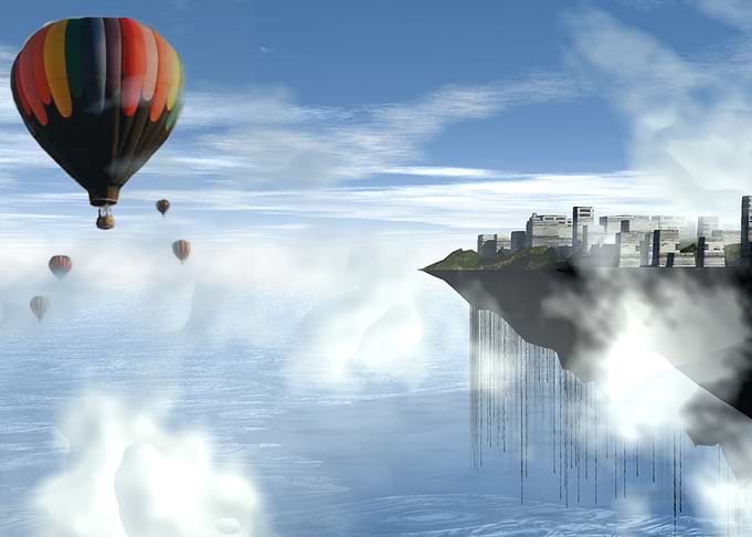 Ballon and Town