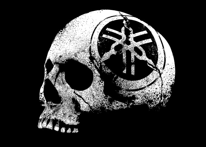 Skull Helmet Yamaha