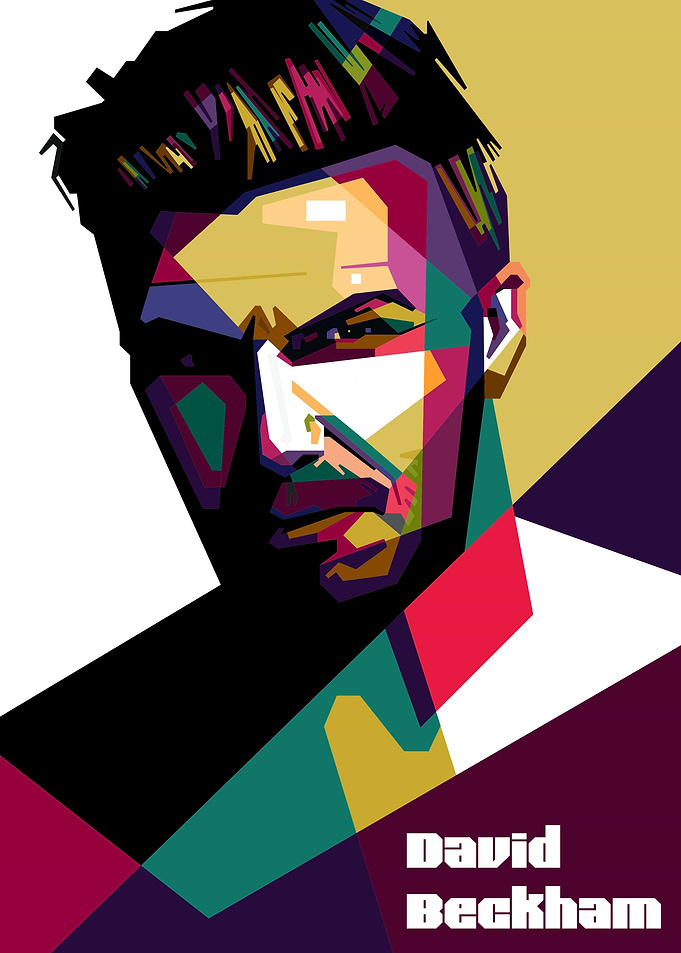 Dafid Beckham popart