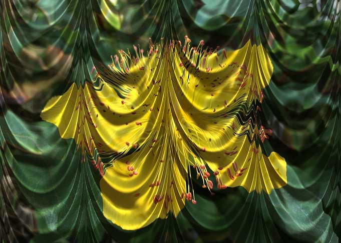 Green drapery 3