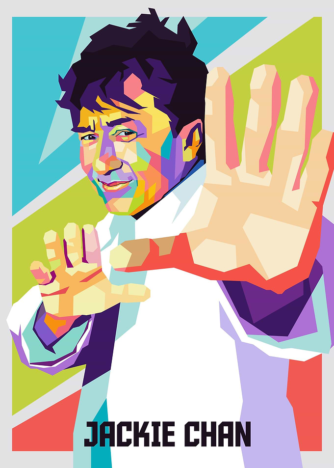 jackie chan in popart