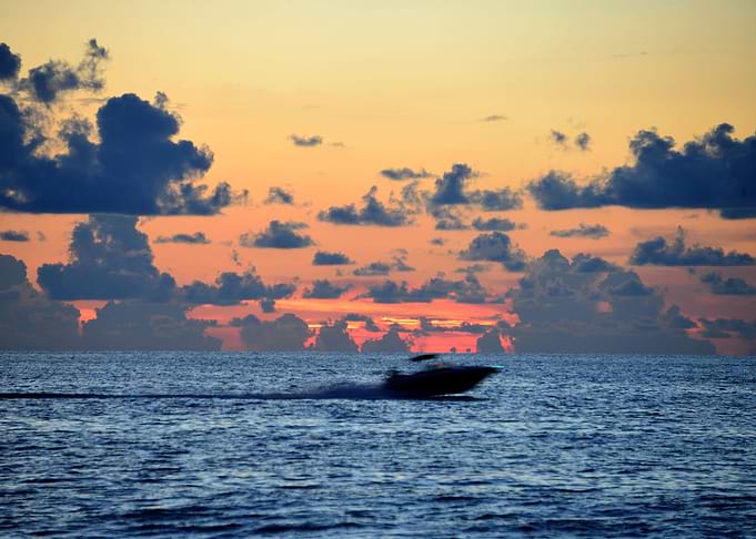 Racing the sunset