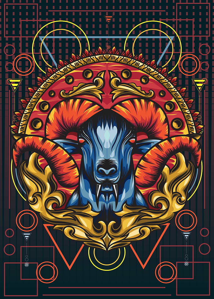 Goat Mythology Ornamental
