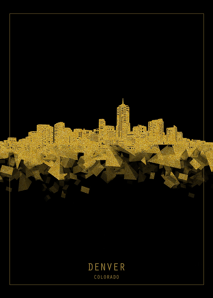 Denver skyline gold