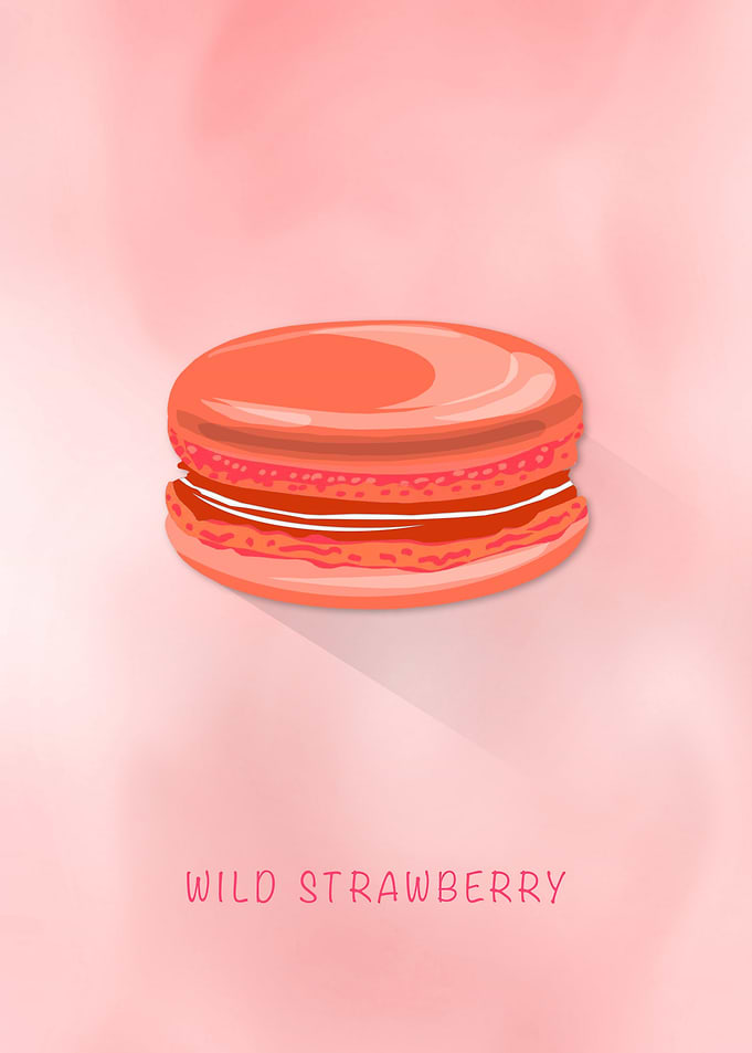 Macaron Wild Strawberry