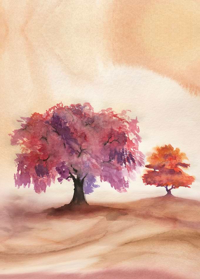 Watercolor Trres 01