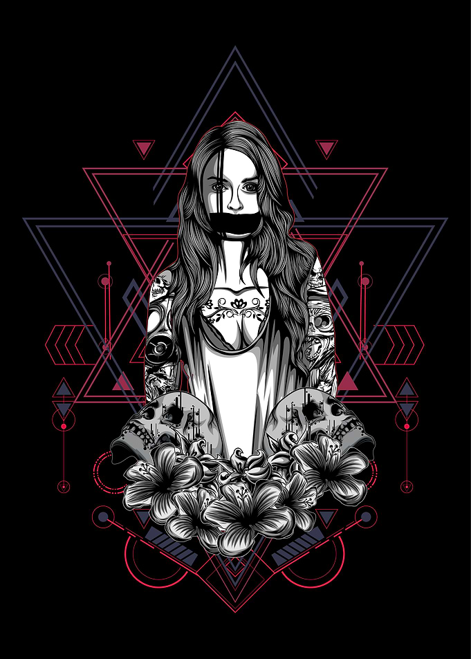 Women with tattoo