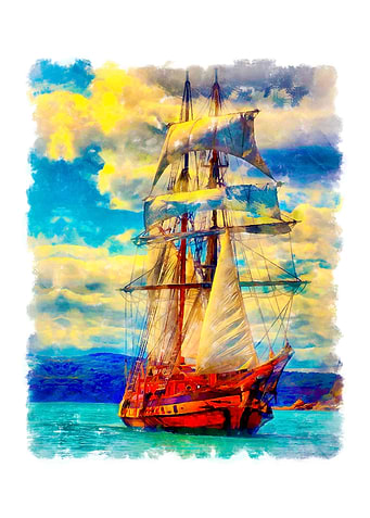 Sailing ship Brave