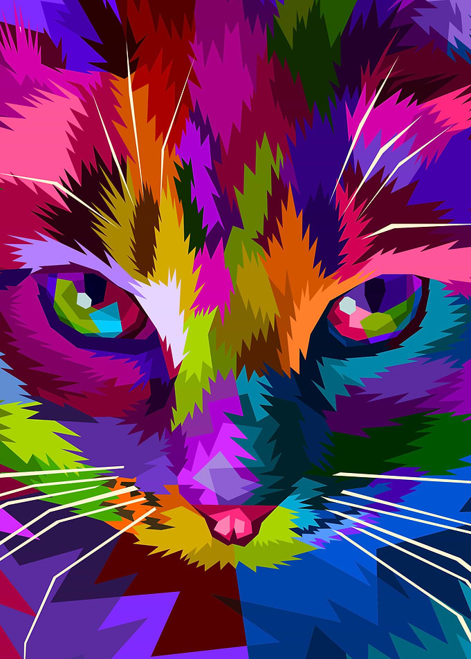 cat face close up