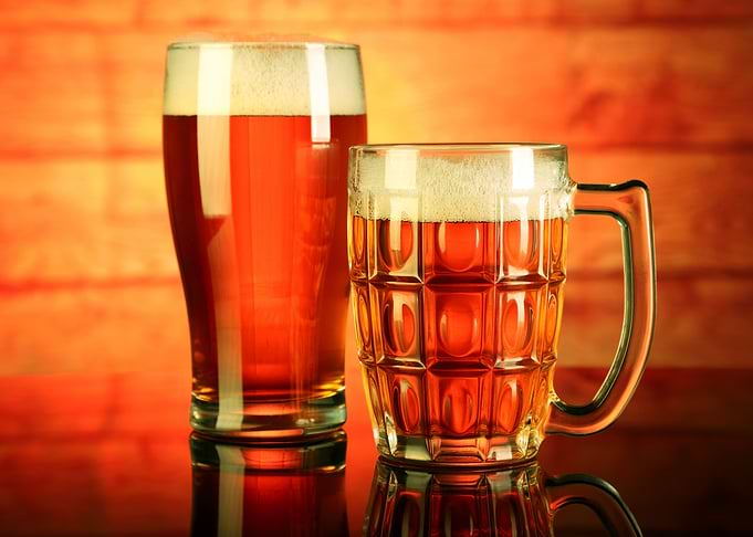 Two Beer Glasses