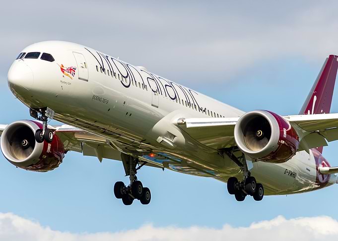 Virgin atlantic dreamliner