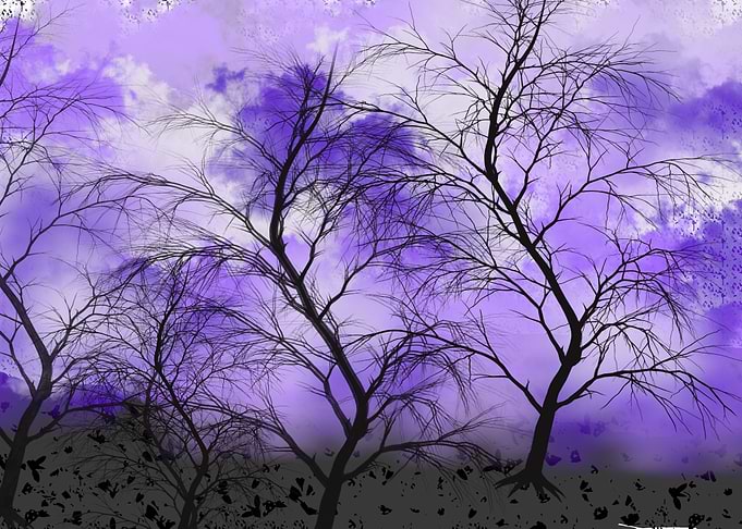 Purple Cloud Explosion