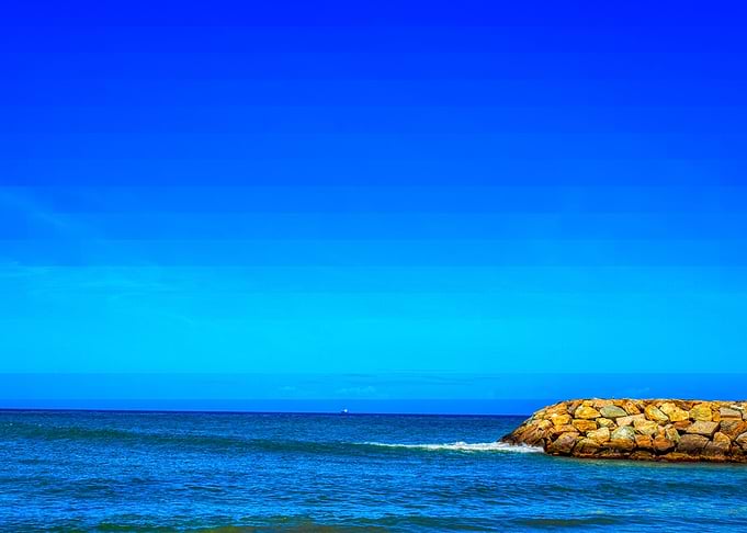 Minimalist seascape