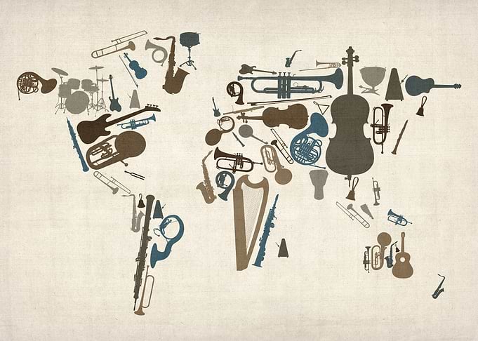 Music Instruments Map