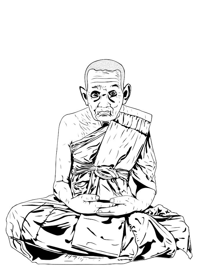Buddhist Monk Thuat