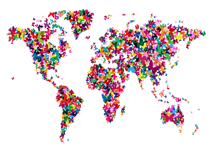 Butterflies World Map