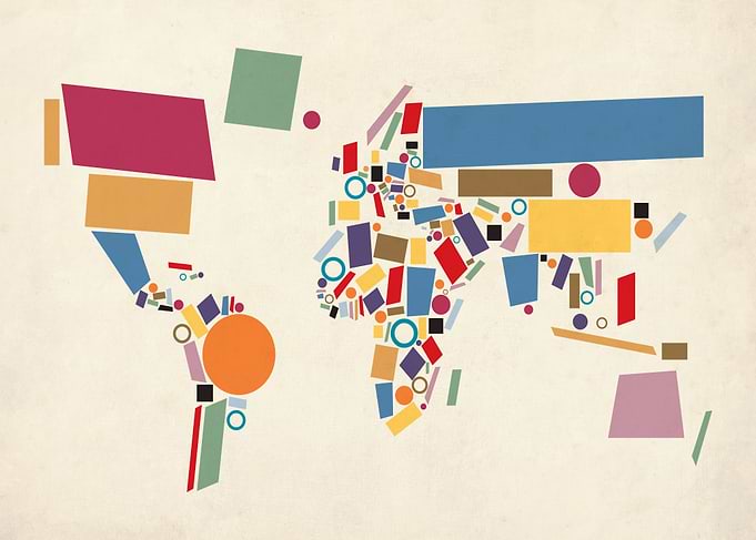 World Map Geometric