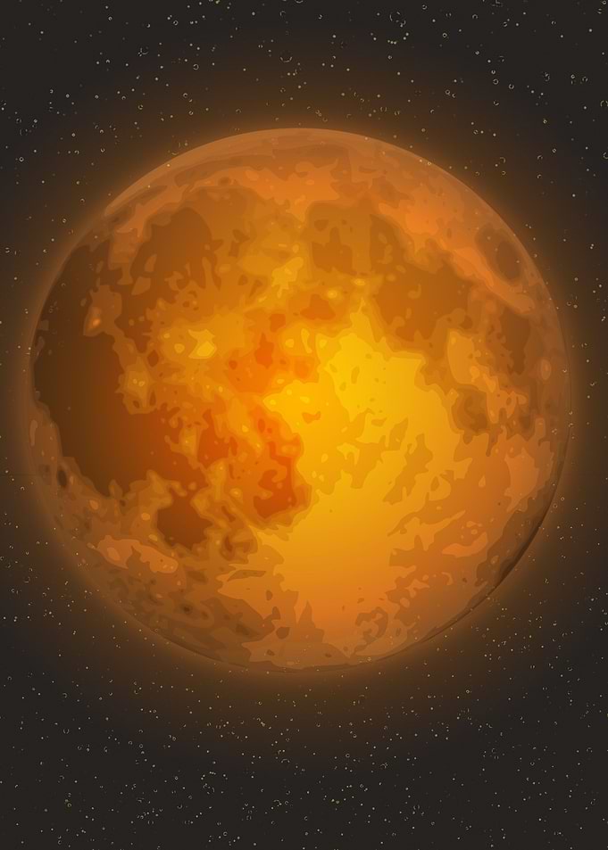 Yellow moon