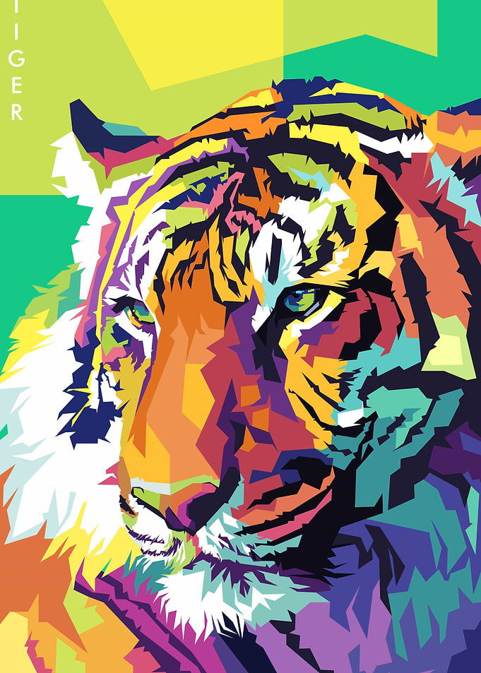 Pop Art Tigers