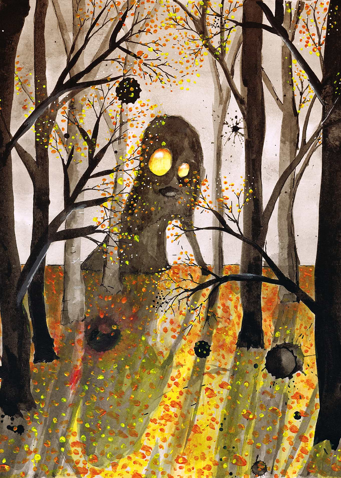 Monster in the woods