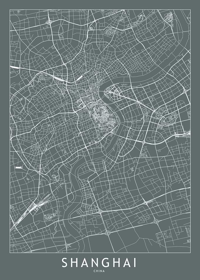 Shanghai Grey Map
