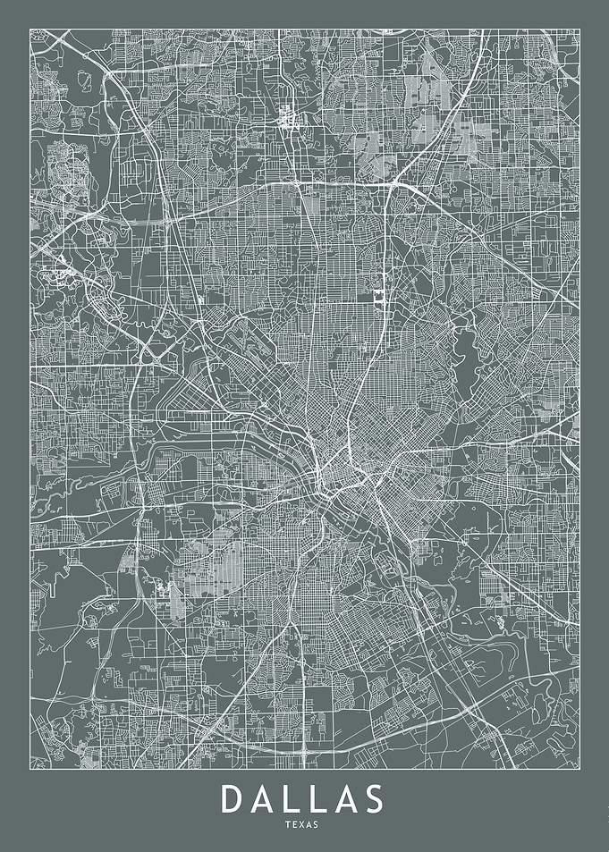 Dallas Grey Map