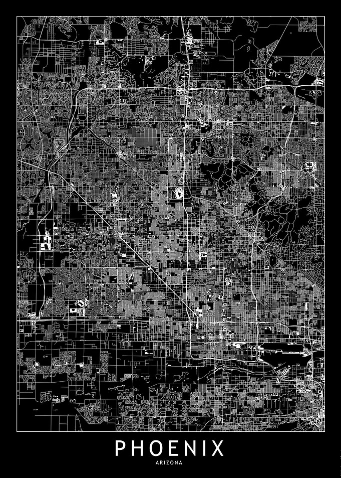 Phoenix Black Map