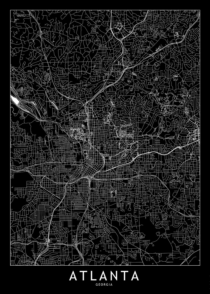 Atlanta Black Map
