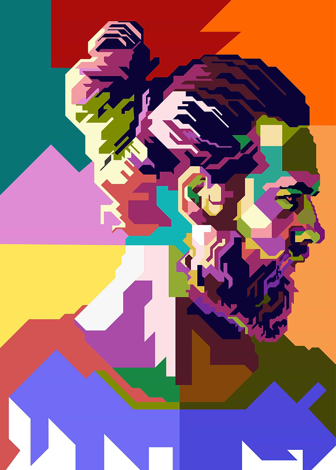 A bearded man
