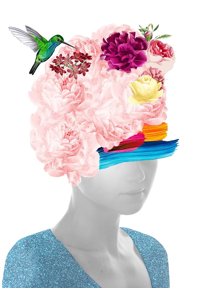 The Girl And The Flowers
