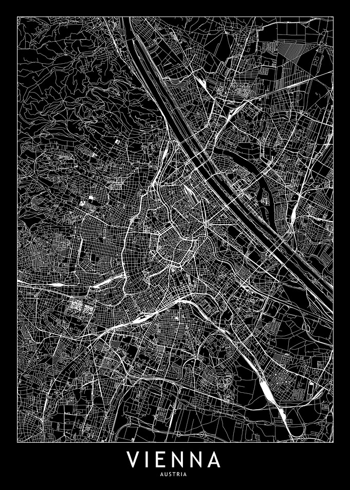 Vienna Black Map