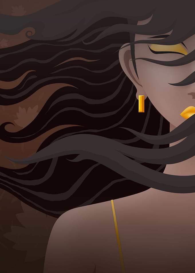 Long hair woman