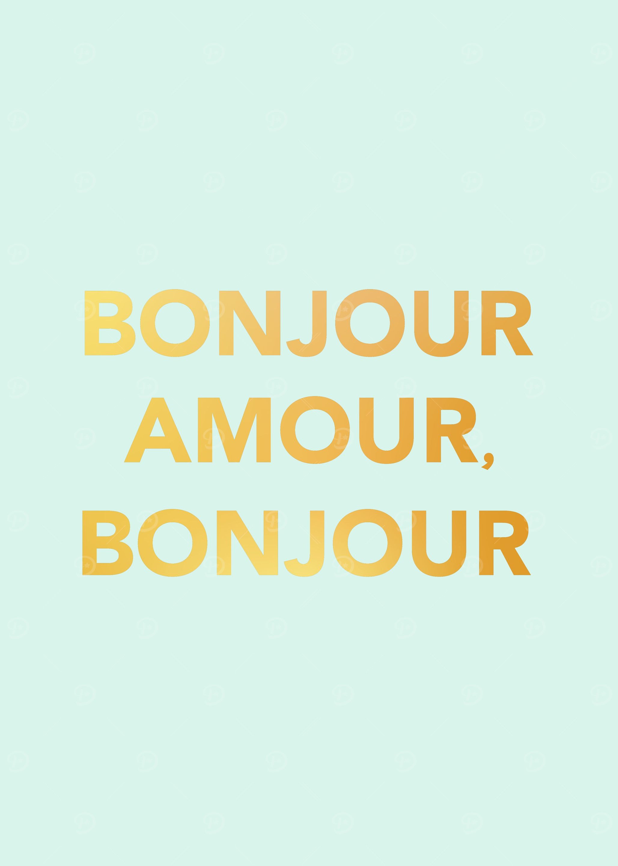 Bonjour Amour Bonjour