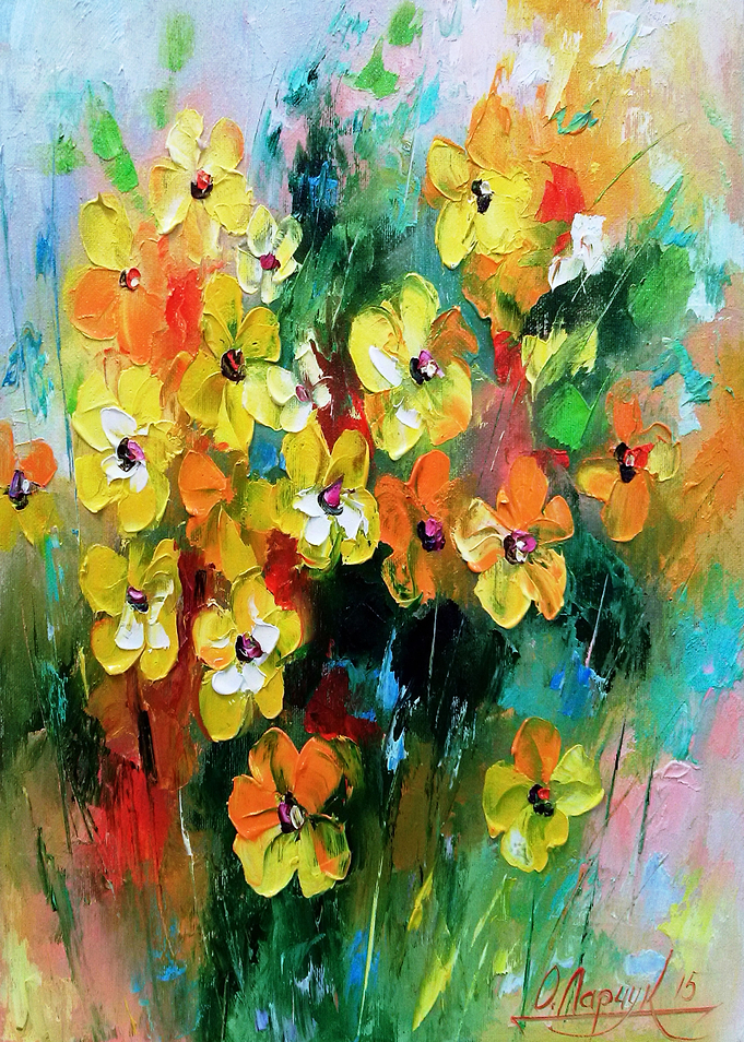 A bouquet of yellow flower
