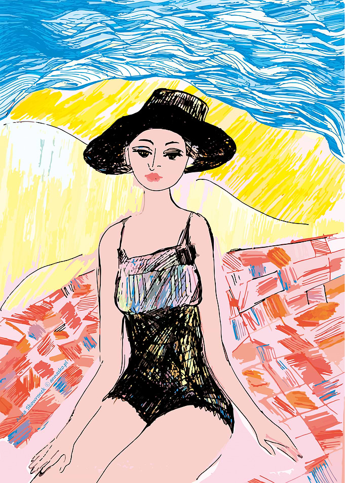 Woman on the beach n6