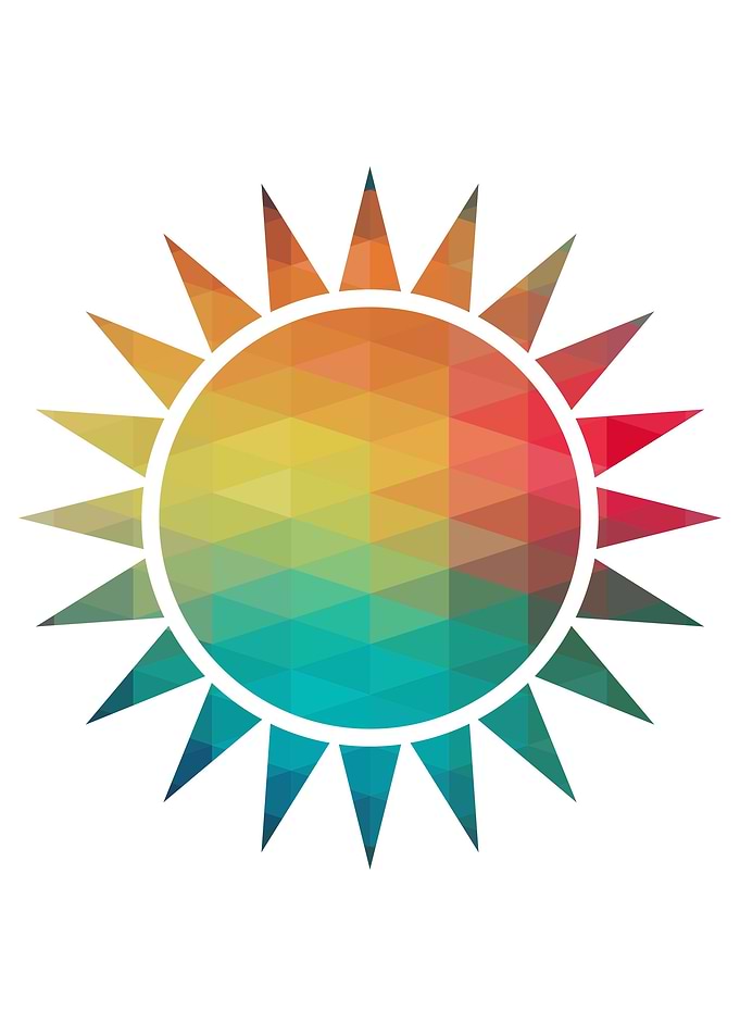 Rainbow sun