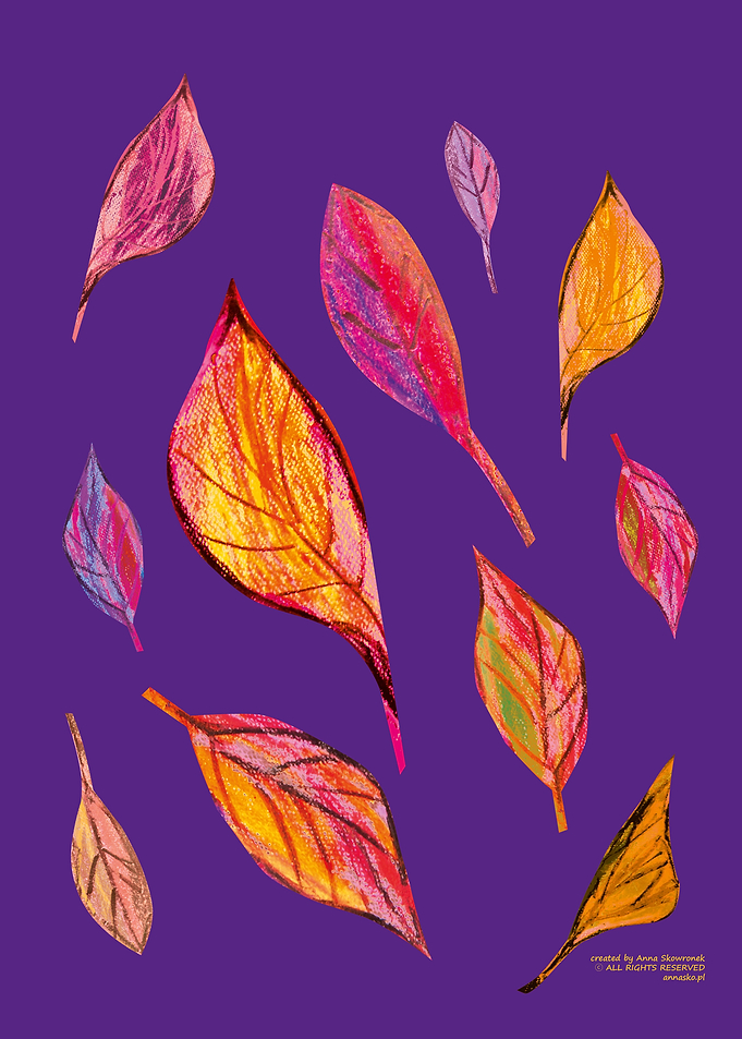 Autumn leaves pattern