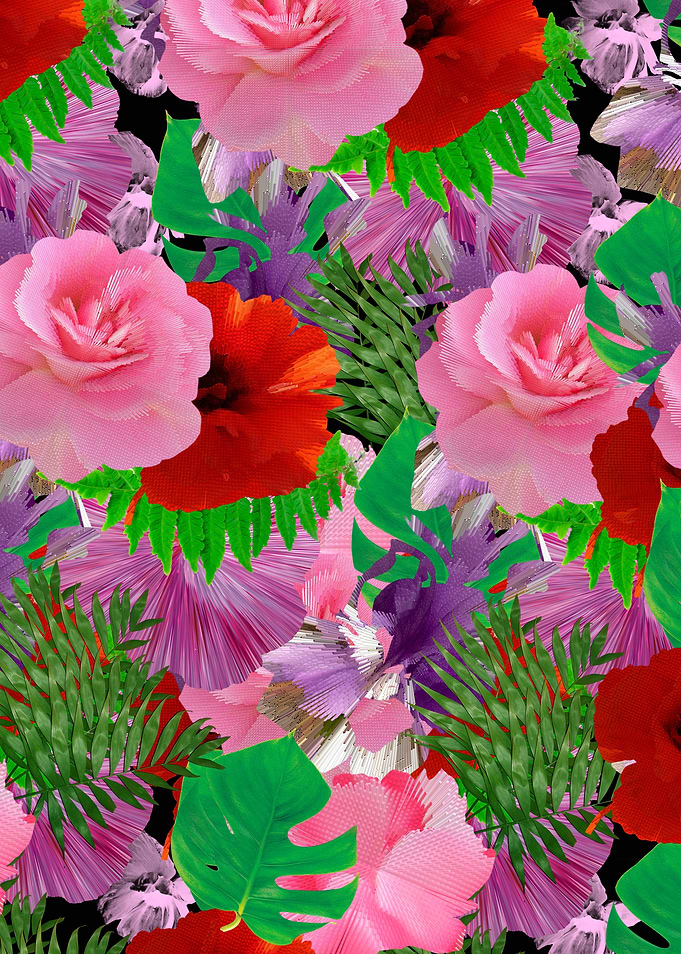 Abstract floral pattern