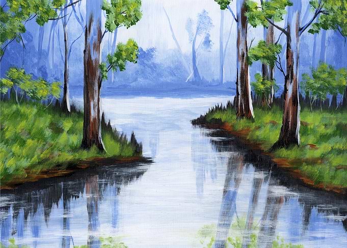Acrylic painting