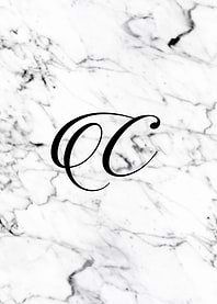 Letter C monogram Marble