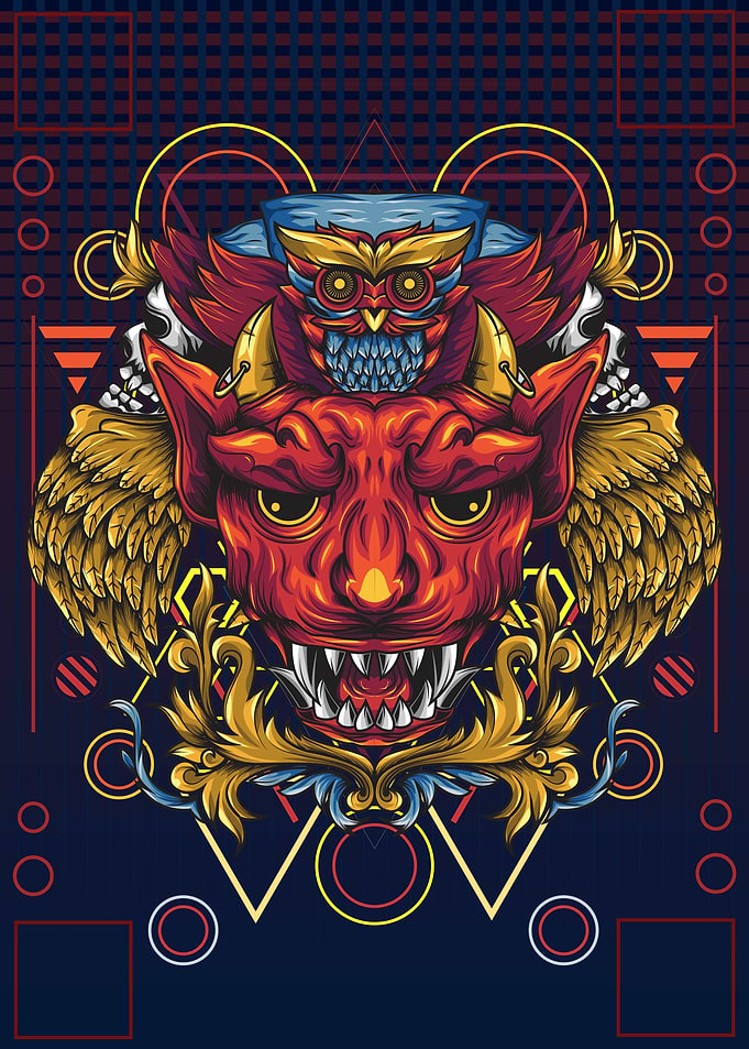 Owls Demon Ornamental