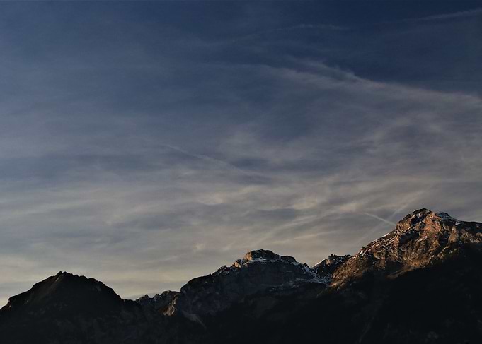 Sky and summit