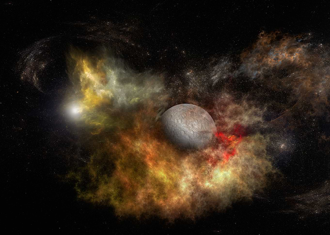 Through the deep space