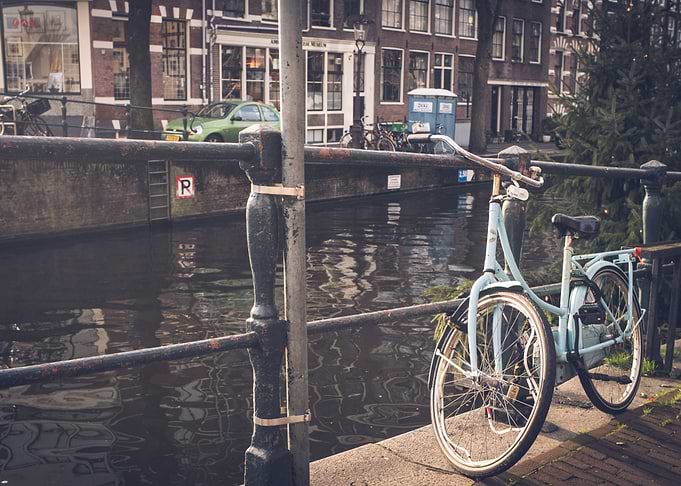 Bicycle By The Canal