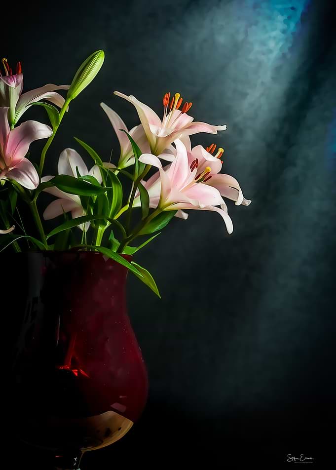 Vase of flowers