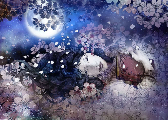 Amidst the cherry blossoms